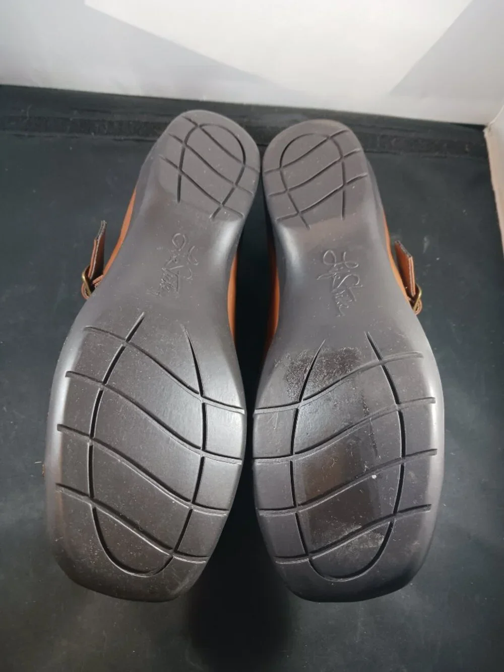 Life Stride Women's Brown Leather Comfort Shoes size 8.5M